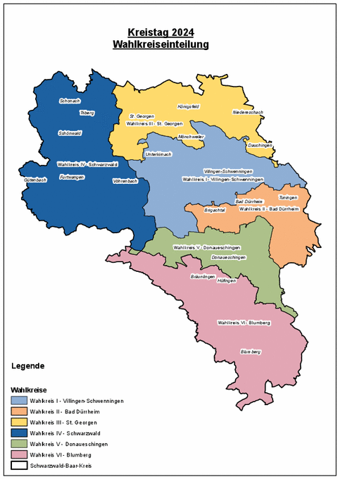 Karte Kreistagswahl 2024