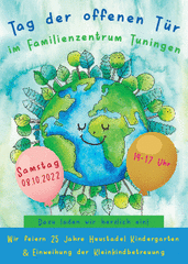 Jubiläumsfeier 25 Jahre Heustadel-Kindergarten, Einweihung Krippe mit Tag der offenen Tür